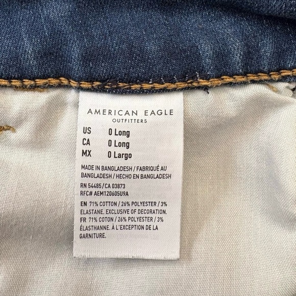 American Eagle Outfitters, Curvy Hi-Rise Jegging, Size 0 Long, Indigo - Picture 5 of 11
